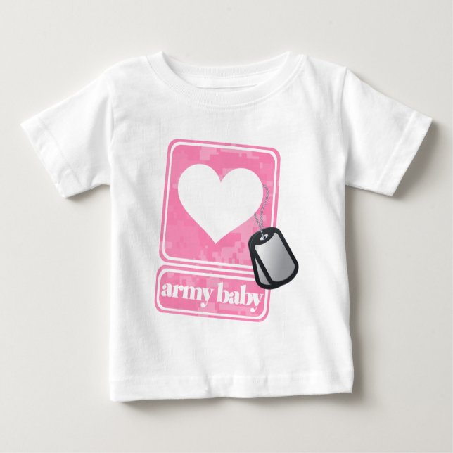Army Baby (Mädchen) Baby T-shirt (Vorderseite)