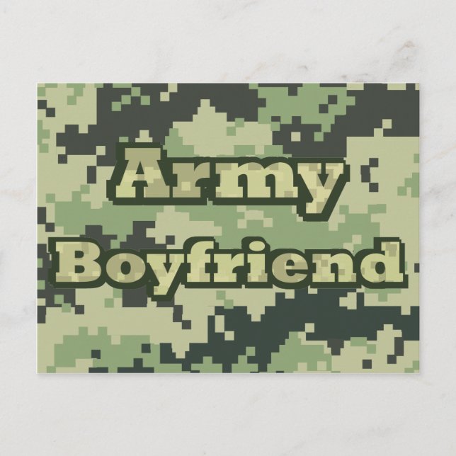 Army Boyfriend Postkarte (Vorderseite)