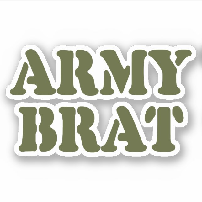 ARMY BRAT AUFKLEBER (Vorderseite)