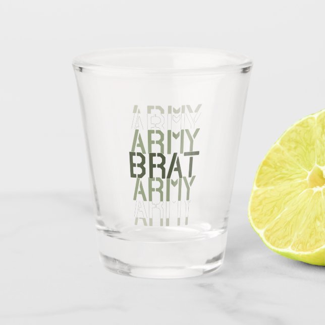 Army Brat Schnapsglas (Vorderseite)