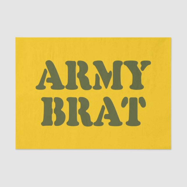 ARMY BRAT SEIDENPAPIER (Vorderseite)