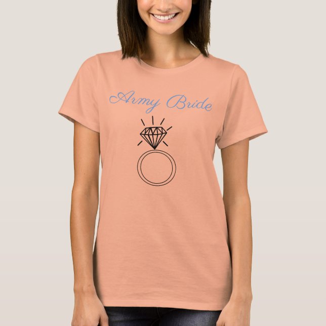 Army Bride Soft Long Ärmel T-Shirt (Vorderseite)