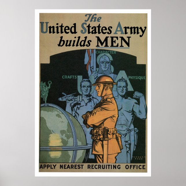 Army Builds MEN Poster (Vorne)