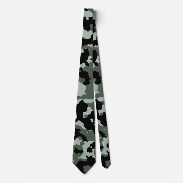 Army Camo Green Tarnlage Krawatte (Vorderseite)