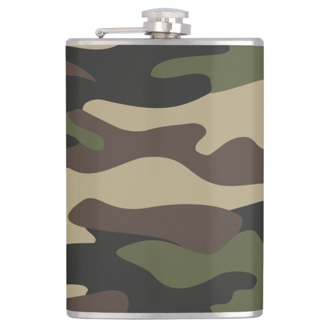 Army Camouflage Flask Flachmann (Vorderseite)