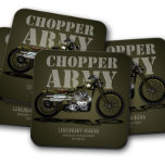 Army Chopper Bike Untersetzer | Motorrad-Untersetz<br><div class="desc">Army Chopper Bike Untersetzer | Motorrad-Untersetzer-Set #motorcycle,  #motorcyclecoasters,  #green,  #white,  #motorcyclecorckcoaster,  #bikerdrinkcoaster,  #bikercoaster,  #motorbikecoaster,  #bikers,  #biker,  #custombike,  #customchopper</div>