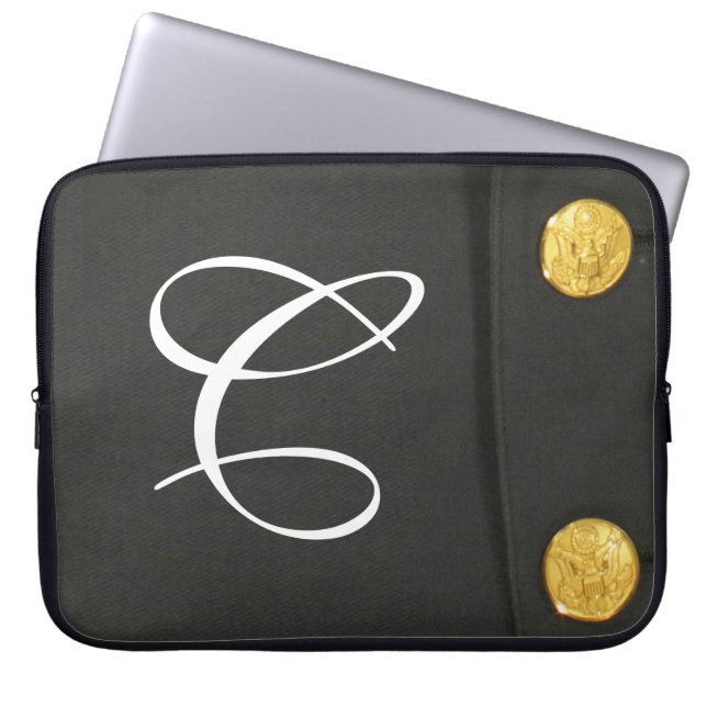 ARMY Class A Uniform Dres Monogram 15" Laptop Case (Vorderseite)