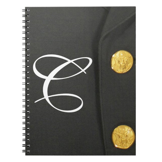 ARMY Class A Uniform Monogram, Initial Note Book Notizblock (Vorderseite)