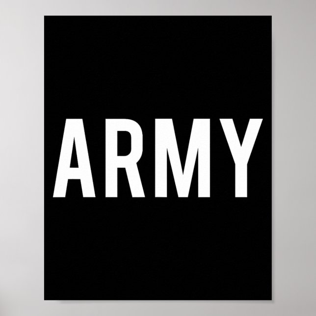Army - Cool New Us American Vet Funny Gift Tee  Poster (Vorne)