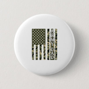 Army Dad Camo Amerikanische Flagge Vintage-Shirt D Button