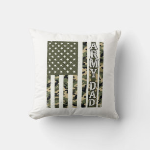 Army Dad Camo Amerikanische Flagge Vintage-Shirt D Kissen