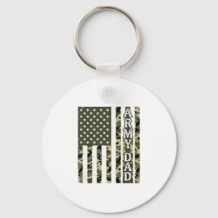 Army Dad Camo Amerikanische Flagge Vintage-Shirt D Schlüsselanhänger