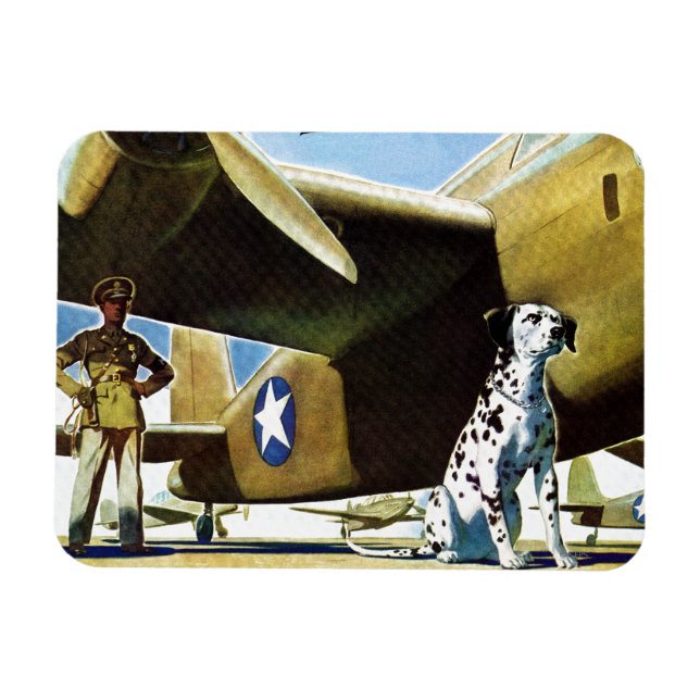 Army Dog Magnet (Horizontal)