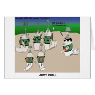 Army Drill Funny Cartoon - Geschenke T-Shirts & Sa