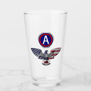 Army Eagle mit Patch Glass Tumbler