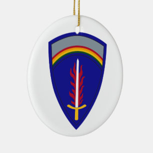 Army Europe USAREUR Insignia Keramik Ornament