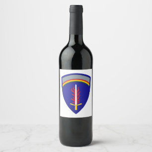 Army Europe USAREUR Insignia Weinetikett
