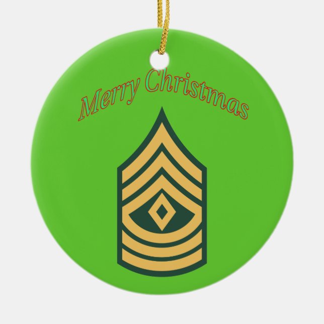 Army First Sergeant Weihnachtsschmuck (Vorne)