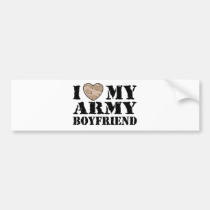 Army Girlfriend Autoaufkleber