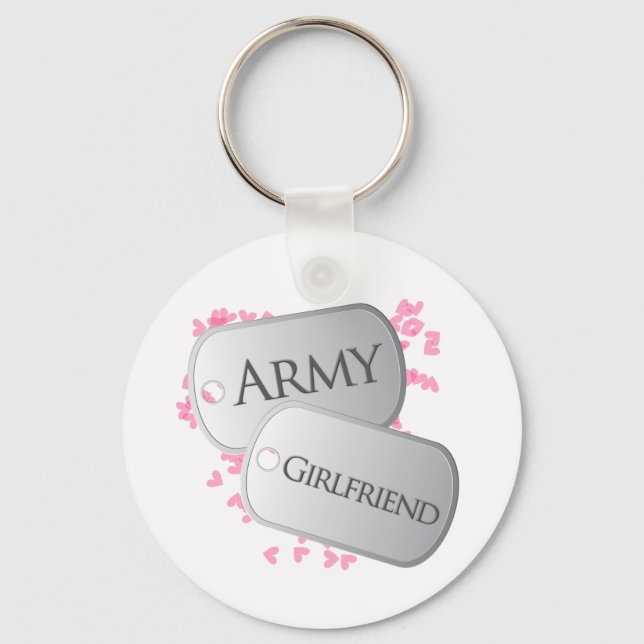 Army Girlfriend Dog Tags Schlüsselanhänger (Vorderseite)