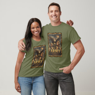 "ARMY" Grafik mit Adler und Flagge T-Shirt