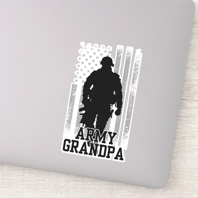 Army Grandpa Aufkleber (Detail)