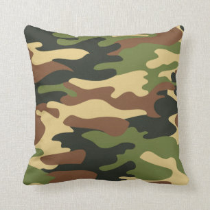 Army Green Camouflage Camouflage Pattern Kissen