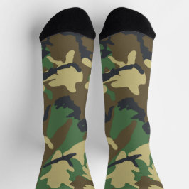 Army Green Camouflage Camouflage Printjagd Socken