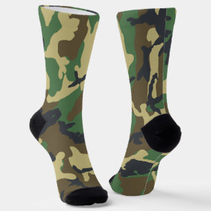 Army Green Camouflage Camouflage Printjagd Socken