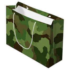 Army Green Camouflage Große Geschenktüte