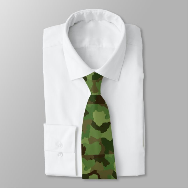 Army Green Camouflage Krawatte (Gebunden)