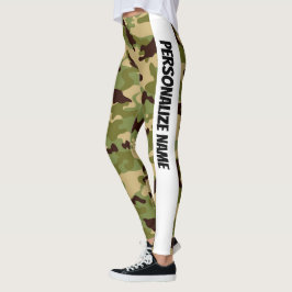Army Green Camouflage PERSONALIZE Leggings