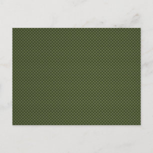 Army Green Carbon Fibre Print Postkarte