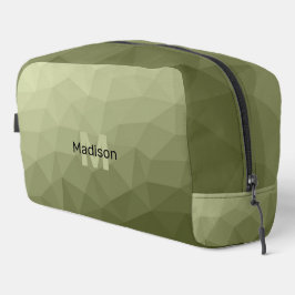 Army Green geometric mesh muster Monogram Waschbeutel