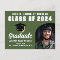 Army Green Graduate Foto 2024 Graduation Party