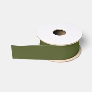 Army Green Grosgrain Ribbon Ripsband