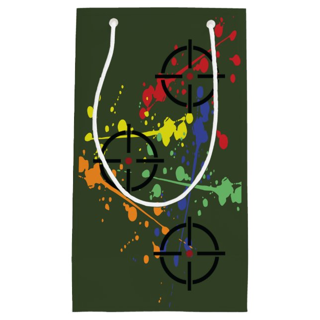 Army Green Paintball Party Kleine Geschenktüte (Vorderseite)