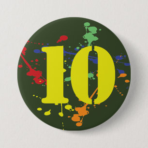 Army Green Paintball Thema Alter Geburtstag Button
