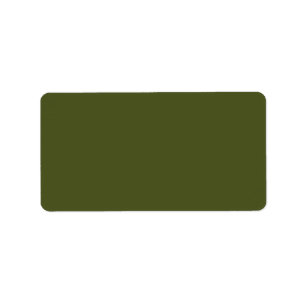 Army Green Solid Color Adressaufkleber
