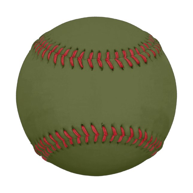 Army Green Solid Color Baseball (Vorderseite)
