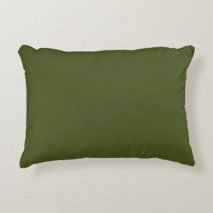 Army Green Solid Color Dekokissen