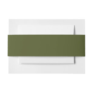 Army Green Solid Color Einladungsbanderole