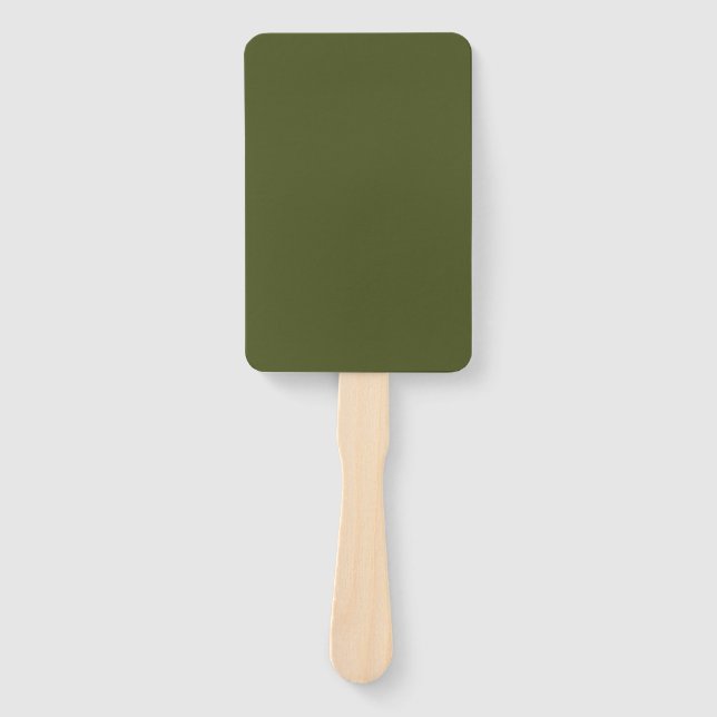 Army Green Solid Color Fächer (Vorderseite)
