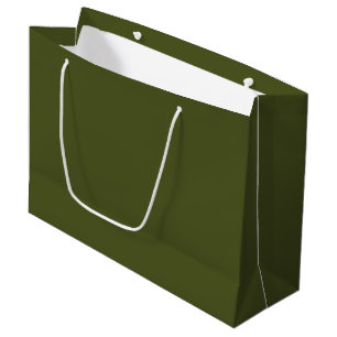 Army Green Solid Color Große Geschenktüte
