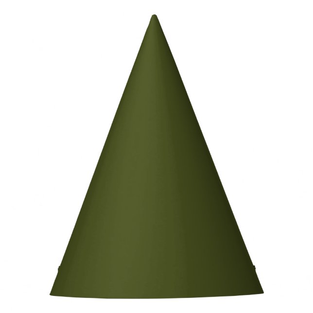 Army Green Solid Color Partyhütchen (Vorderseite)