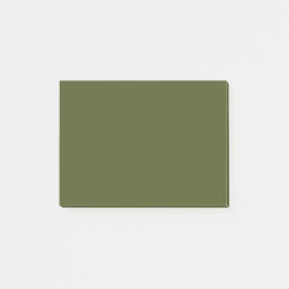 Army Green Solid Color Post-it Klebezettel