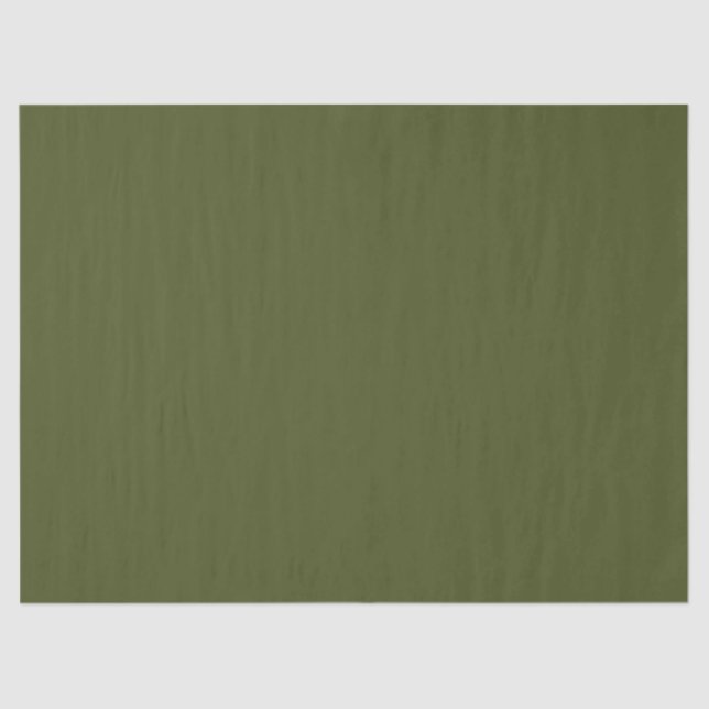 Army Green Solid Color Seidenpapier (Vorderseite)