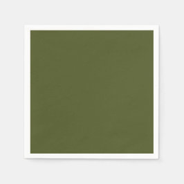 Army Green Solid Color Serviette