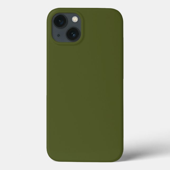 Army green (Vollfarbe) Case-Mate iPhone Hülle (Rückseite)