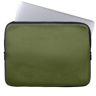 Army green (Vollfarbe) Laptopschutzhülle